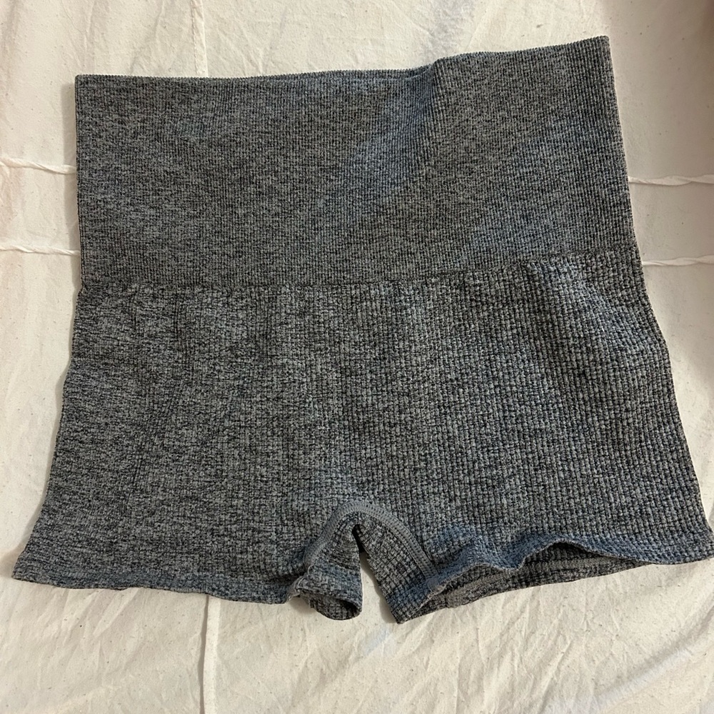 Colsie Charcoal High-Waisted Tight Shorts